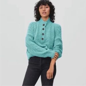 Everlane - The Lofty-knit Henley - Green